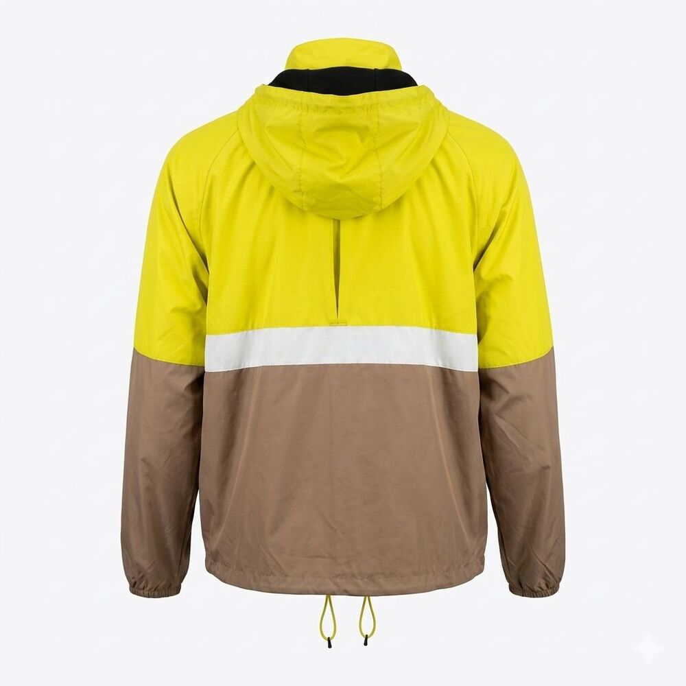 DKNY Hooded Lightweight Athletic Jacket Men’s LARGE Reflective Full Front Zip - Picture 2 of 6